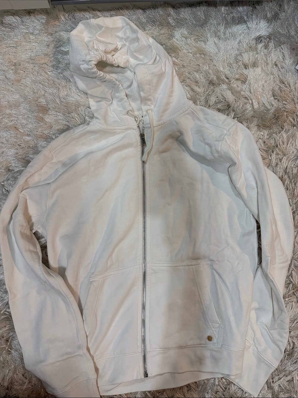 Zadig & Voltaire Rock White Zip-Up Hoodie - Picture 2 of 3